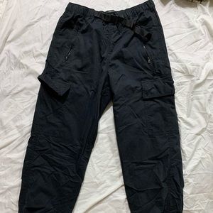 Forever 21 black cargo pants, size M